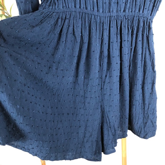 Hollister Navy Long Sleeve Romper Sz L (DJ3) - Picture 6 of 9